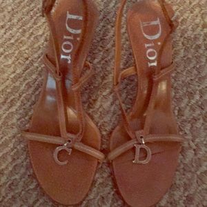 Christian Dior CD logo strapped pinup sandals 36
